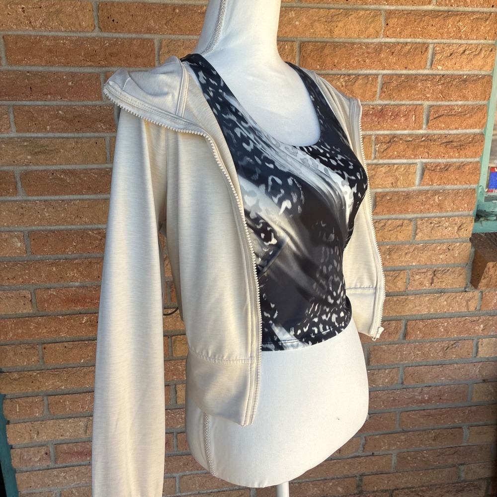 NWT 2pc Workout Hooded Jacket&Sports Bra Set W Small Gym Moisture Wicking Yoga